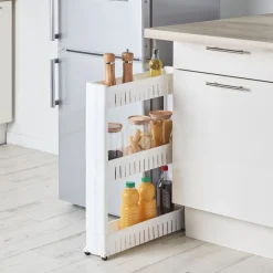 Best Desserte de cuisine étroite à 3 niveaux Rangement De Cuisine