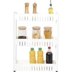 Best Desserte de cuisine étroite à 3 niveaux Rangement De Cuisine