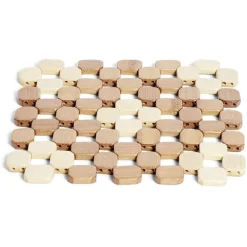 Discount Dessous de plat carré en bambou 19x19cm Rangement De Cuisine