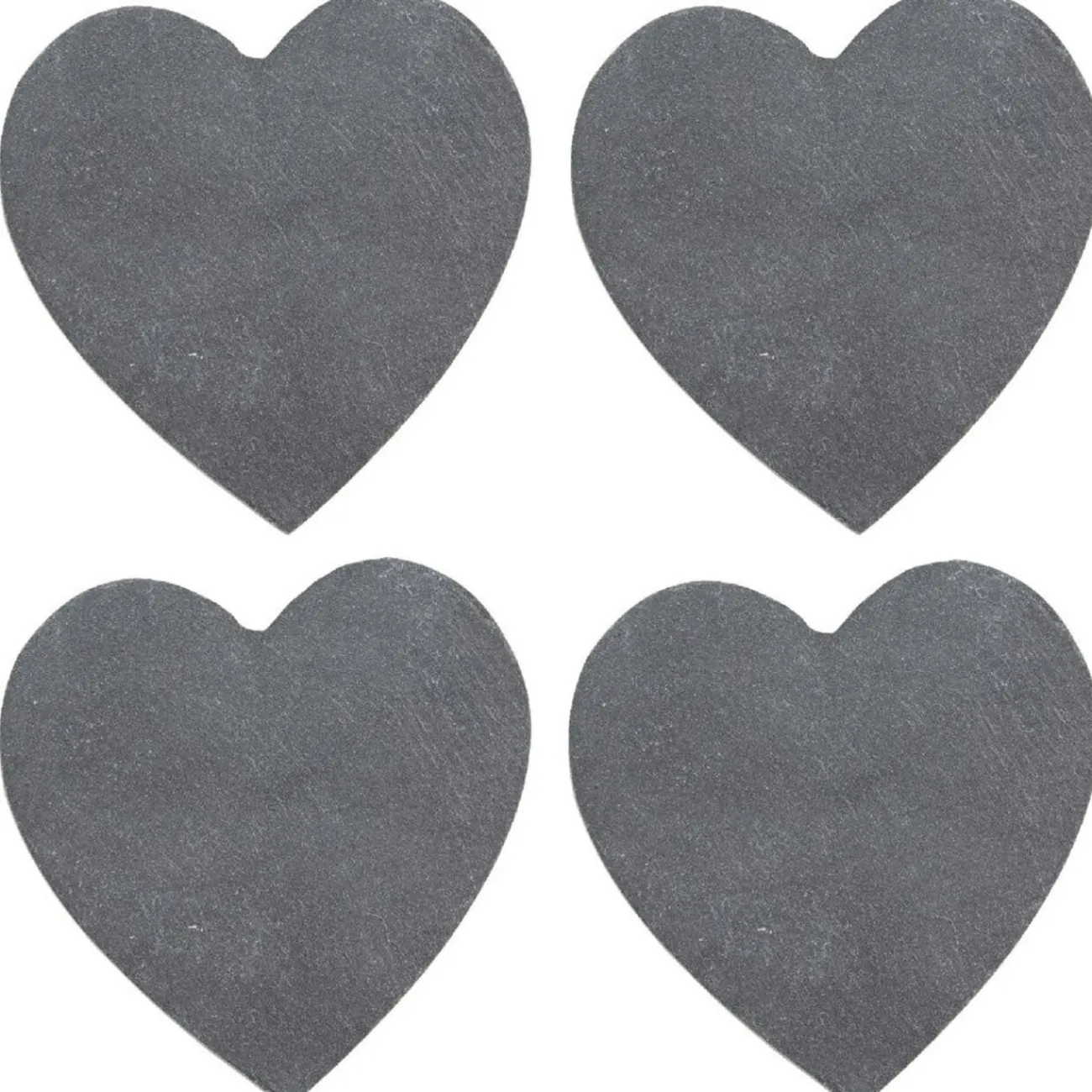 Sale Dessous de verre ardoise coeur x4 Vaisselle Et Accessoires De Table