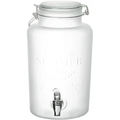 Sale Distributeur de boisson effet givre en verre 5 L Vaisselle Et Accessoires De Table