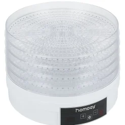 Discount Déshydrateur alimentaire Homday 350W ABS blanc Ø30cm Petit Électroménager
