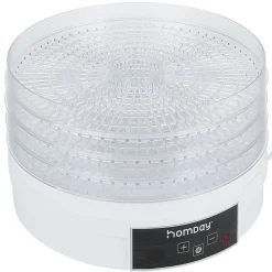 Discount Déshydrateur alimentaire Homday 350W ABS blanc Ø30cm Petit Électroménager