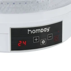 Discount Déshydrateur alimentaire Homday 350W ABS blanc Ø30cm Petit Électroménager