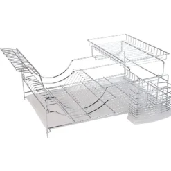 New Egouttoir à vaisselle métal chromé Rangement De Cuisine