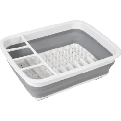 Hot Egouttoir à vaisselle rétractable blanc gris Rangement De Cuisine