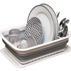 Discount Egouttoir à vaisselle rétractable avec plateau Rangement De Cuisine