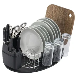 New Egouttoir vaisselle ovale Rangement De Cuisine