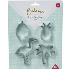 Clearance Emporte pièce forme Ananas Palmier Flamant rose Feuille x4 Cuisson