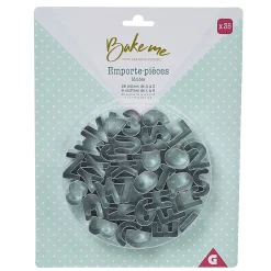 Outlet Emporte pièce forme lettre argenté x35 Cuisson