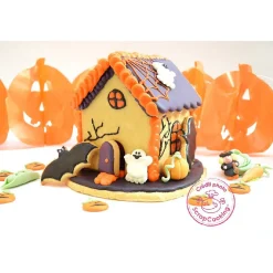Sale Emporte pièces maison hantée Halloween chauve souris x4 Préparation Culinaire