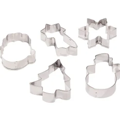 Emporte-pièce métal gris x5 Cuisson