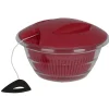 Online Essoreuse à salade 4 en 1 transparente et rouge Préparation Culinaire