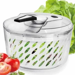 Hot Essoreuse à salade Alcise levier horizontal blanche et grise Préparation Culinaire