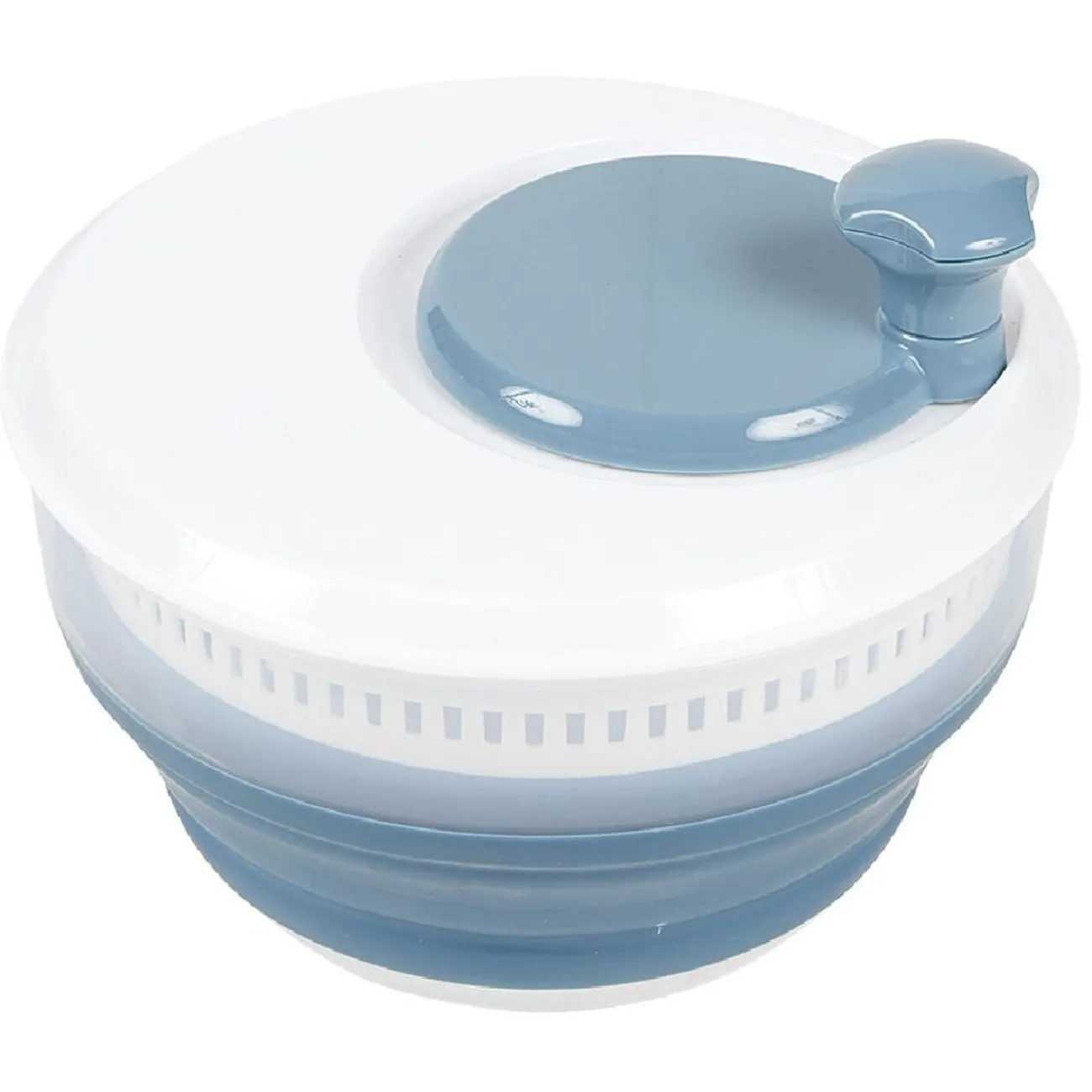 Online Essoreuse à salade rétractable 3,5 L bleu et blanc Préparation Culinaire