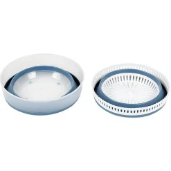 Online Essoreuse à salade rétractable 3,5 L bleu et blanc Préparation Culinaire