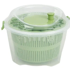 Essoreuse à salade transparente et verte Préparation Culinaire