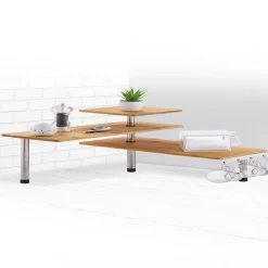 Outlet Etagère d'angle modulable en bambou Rangement De Cuisine