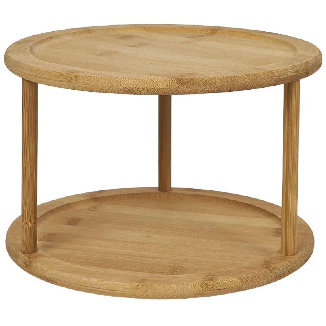 Online Etagère de cuisine ronde rotative 2 niveaux Rangement De Cuisine