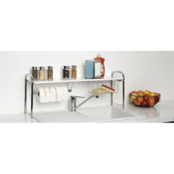 Hot Etagère pont d'évier métallique Rangement De Cuisine