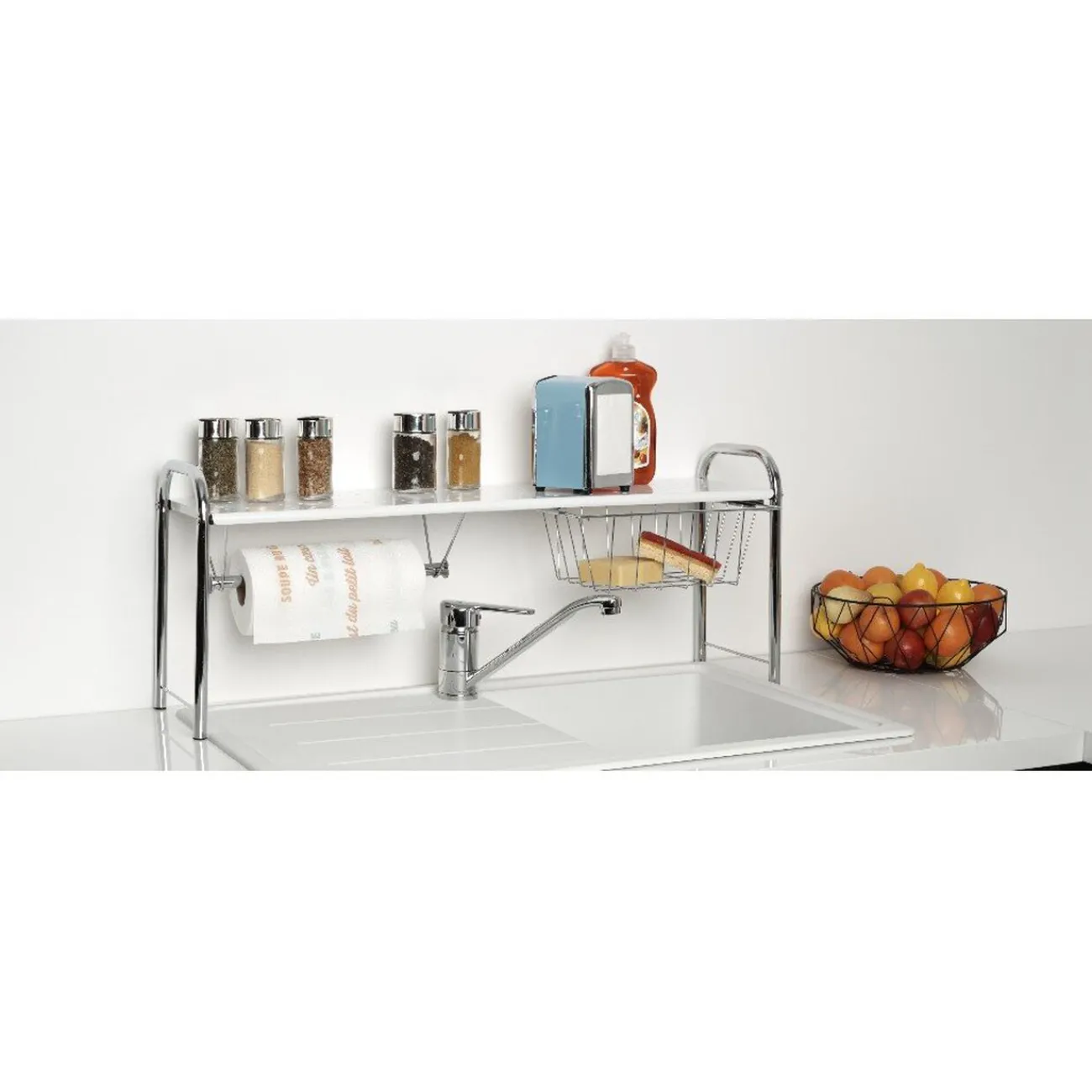 Hot Etagère pont d'évier métallique Rangement De Cuisine