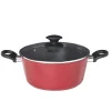 Faitout aluminium rouge ø 24 cm Cuisson