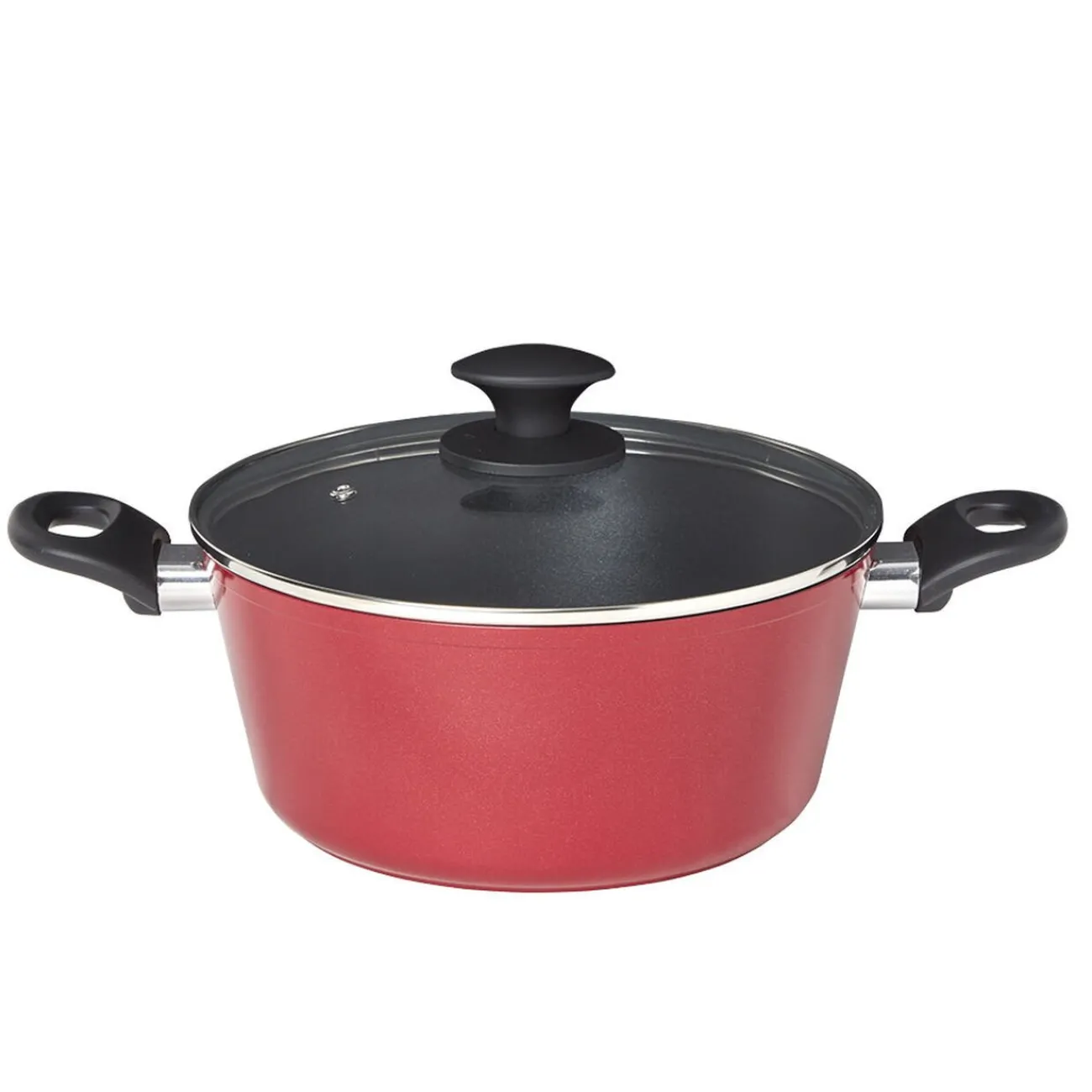 Faitout aluminium rouge ø 24 cm Cuisson