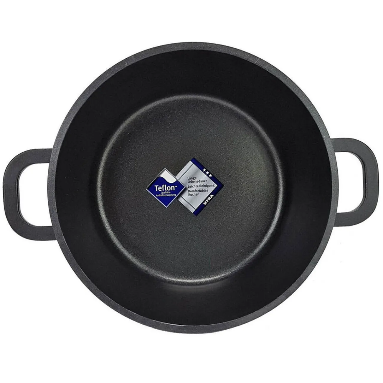 Clearance Faitout noir couvercle verre transparent Cuisson