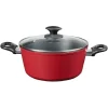 Faitout rouge et noir Cuisson
