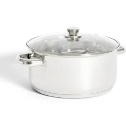 Online Faitout tous feux dont induction inox et verre Ø25,5cm Cuisson