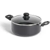 Discount Faitout tous feux sauf induction aluminium noir Ø24cm Cuisson