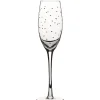 Outlet Flûte à champagne transparent motif pois Vaisselle Et Accessoires De Table