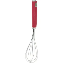 Fouet de cuisine en inox manche en polypropylène rouge Préparation Culinaire