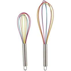 Clearance Fouet silicone et inox x2 Préparation Culinaire