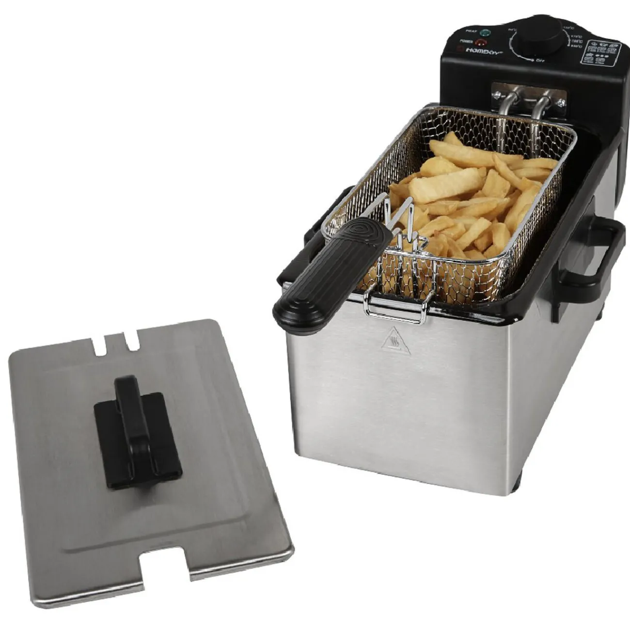 Friteuse inox Homday 3 L Petit Électroménager