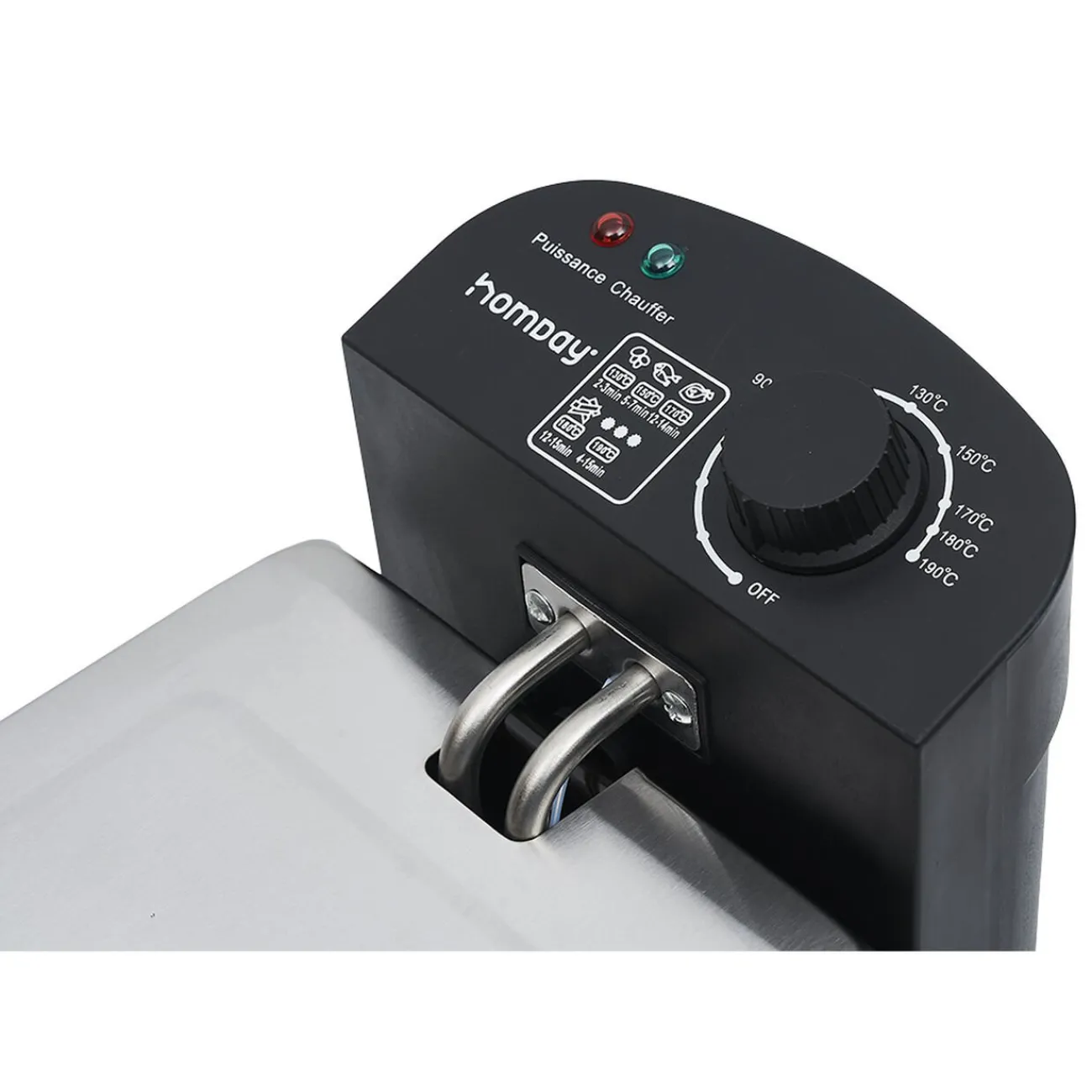 Online Friteuse électrique Homday amovible en inox 3L Petit Électroménager