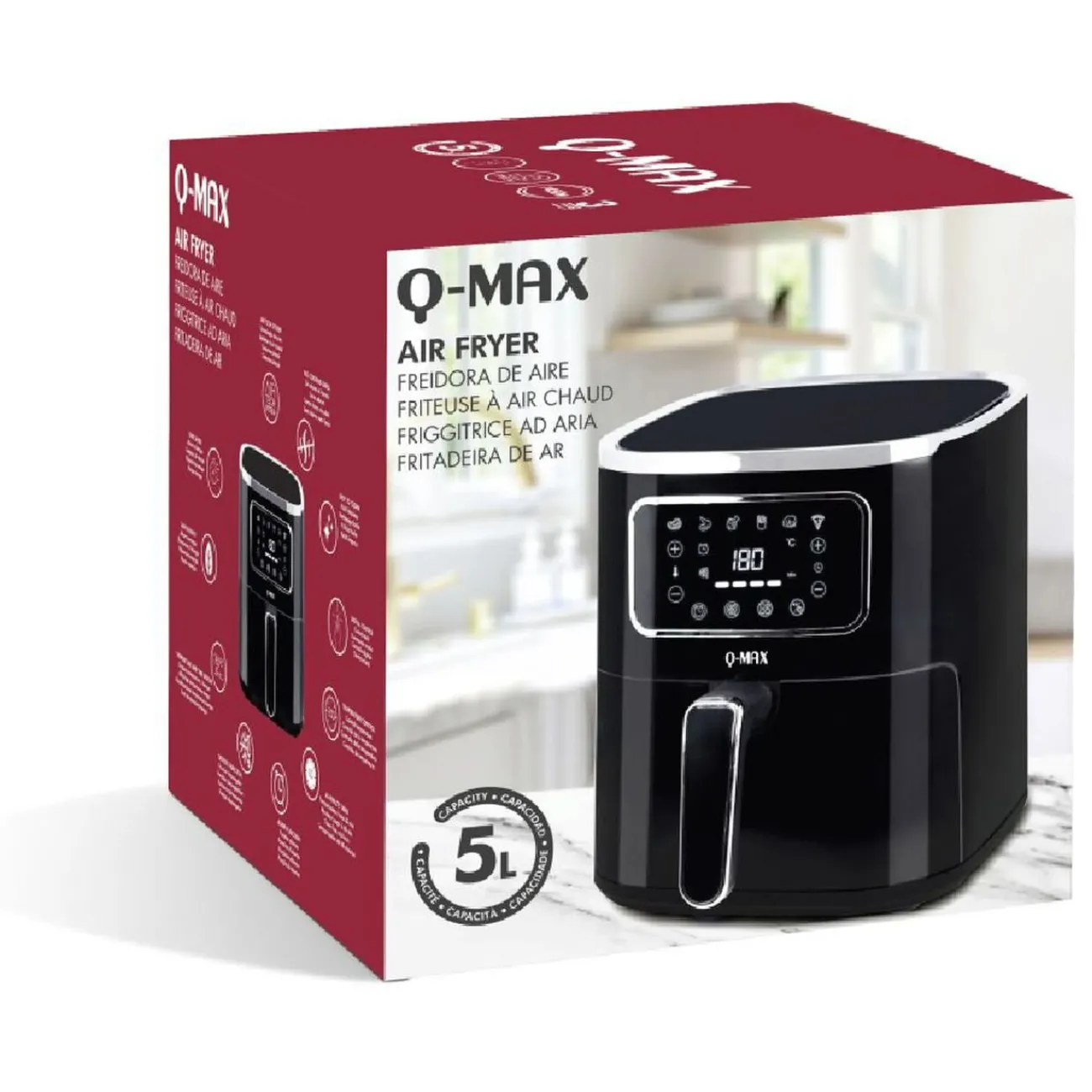 Online Friteuse sans huile Air Fryer digitale 5L - 1450W Petit Électroménager