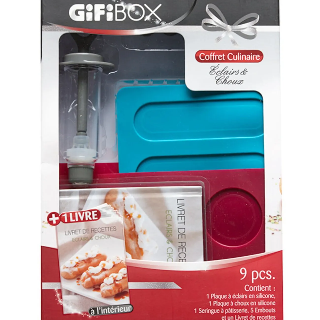New box éclairs et choux 9 pièces Préparation Culinaire
