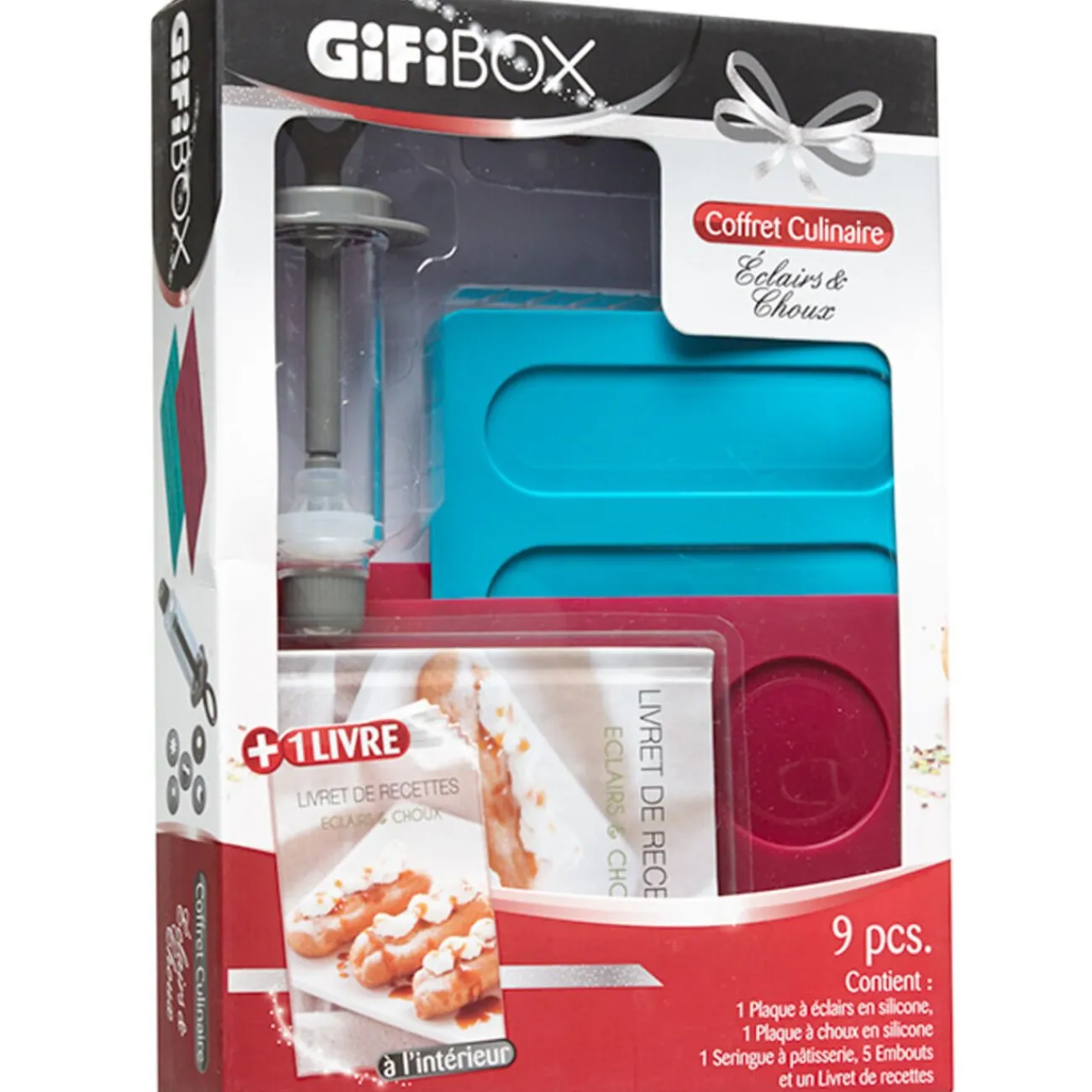 New box éclairs et choux 9 pièces Préparation Culinaire