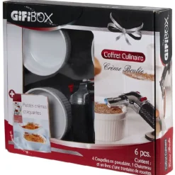 New box Crème brûlée Préparation Culinaire