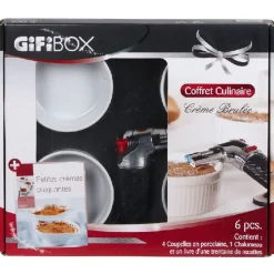 New box Crème brûlée Préparation Culinaire