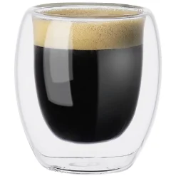 Sale Gobelet expresso double paroi verre 10 cl x6 Vaisselle Et Accessoires De Table