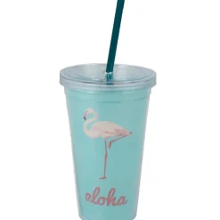Sale Gobelet plastique et paille Aloha Vaisselle Et Accessoires De Table