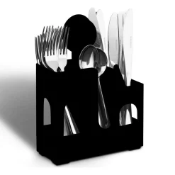 Clearance Égouttoir à couverts noir à ventouse Rangement De Cuisine