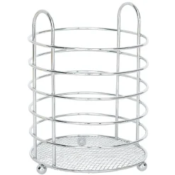 Sale Égouttoir à couverts rond métal chromé Rangement De Cuisine