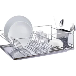Best Égouttoir à vaisselle avec porte-couverts inox Rangement De Cuisine