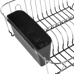 New Égouttoir à vaisselle gris et noir Rangement De Cuisine