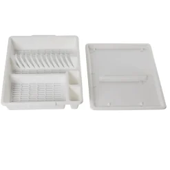 New Égouttoir avec plateau blanc Rangement De Cuisine