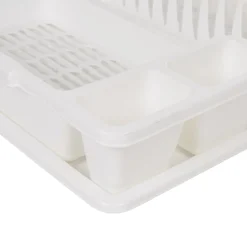 New Égouttoir avec plateau blanc Rangement De Cuisine