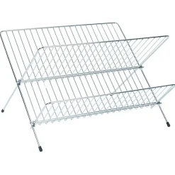 Hot Égouttoir pliable en métal gris 36x31xH22cm Rangement De Cuisine